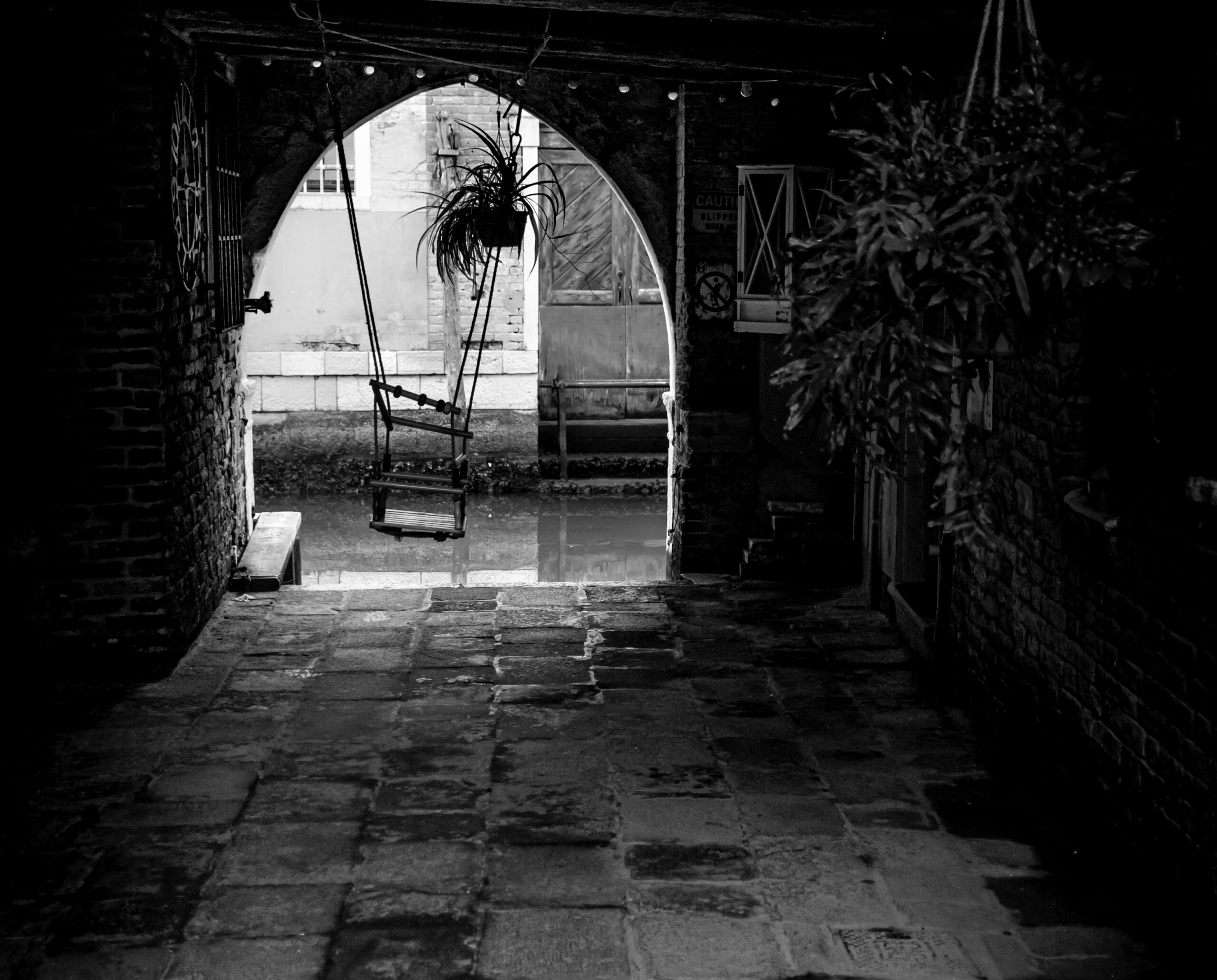 swing in the gate in venice